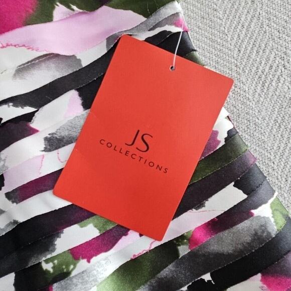 J.S. Collection Boutique Dress Size 12 Tiered Bodycon Purple Cocktail Party - Picture 8 of 16